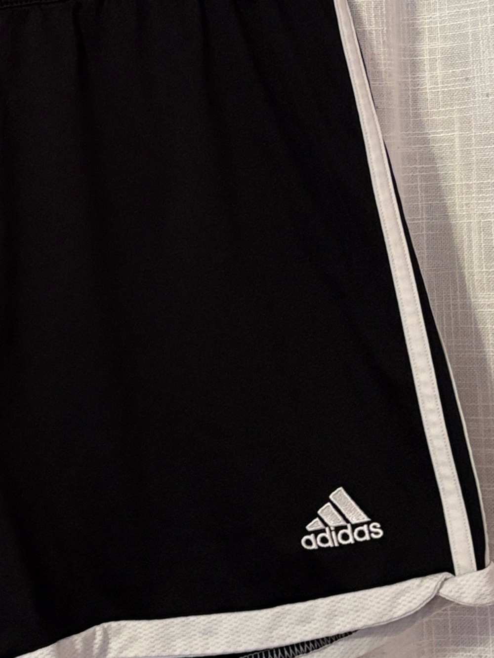 Adidas Climacool Black & White Logo Athletic Shorts - Picture 9 of 12